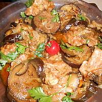 recette Toupinade de veau aux aubergines