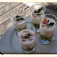 recette Verrine de concombre au fromage blanc au thermomix ou sans