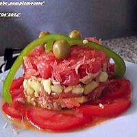 recette Timbale de crabe et pamplemousse.