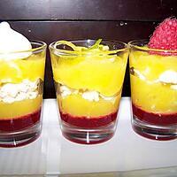 recette Verrines Citron / Framboise