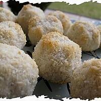 recette Ooo Boules noix de coco / vanille ( Sans Beurre ) ooO