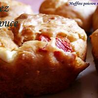 recette muffins poivron rouge et concassés de feta