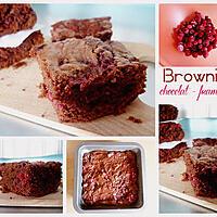 recette Brownies chocolat – framboises