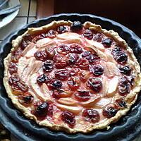 recette Tarte aux prunes et poires