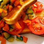 recette Croque-Monsieur aux légumes .