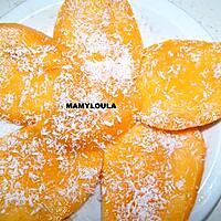 recette Carpaccio de mangue à la noix de coco
