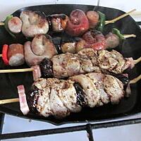 recette brochettes marinées  et