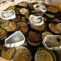 recette Tarte courgettes chèvre