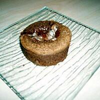 recette Moelleux chocolat noir au coeur blanc