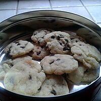 recette Cookies  aux pepites de chocolat