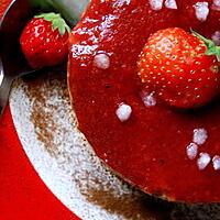 recette Gâteau de riz à la fraise café