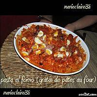 recette gratin de pâtes au four ( pasta al forno)