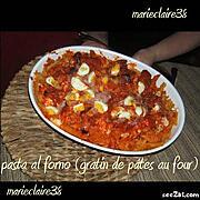 gratin de pates au four : recette gratin de pâtes au four ( pasta al forno)