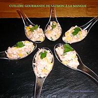 recette CUILLÈRE GOURMANDE DE SAUMON À LA MANGUE