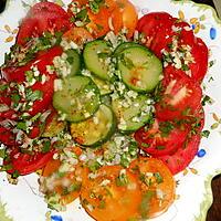 recette Salade de tomates et courgette