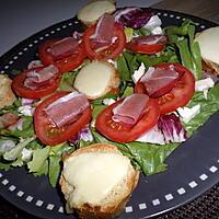 recette Salade de tomates serrano et mozzarella chaude