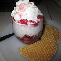 recette verrine fruits rouge  chantilly