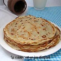 recette Crêpes sans oeufs et sans repos