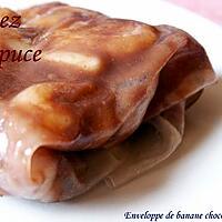 recette Enveloppe de banane chocolarée