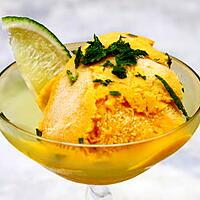 recette Glace Mangue et poivron