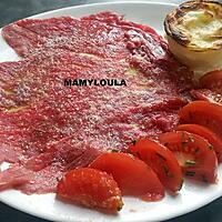 recette Carpaccio de boeuf