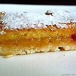 recette Barres fondantes au citron vert et fraises séchées