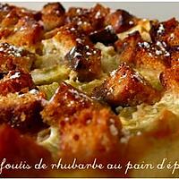 recette Clafoutis de rhubarbe au pain d'épices