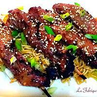 recette Brochettes de Boeuf Teriyaki