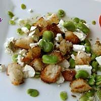 recette PETITE SALADE FRAICHEUR FEVES ET FETA AU CUMIN