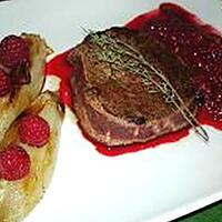 recette Tournedos aux endives, sauce framboise