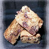 recette Blondie au café & au chocolat