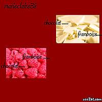 recette marbré chocolat blanc-framboise