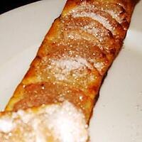 recette Long feuilleté aux poires