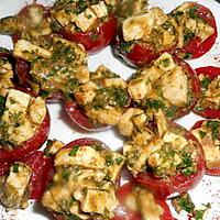 recette Tomates grappe farcies a la mozzarella