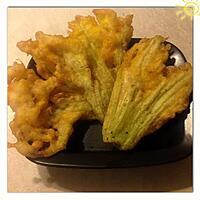 recette Beignets de fleurs de courgettes