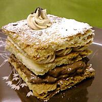 recette Mille-feuilles au café et au chocolat