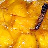 recette Mangue vanillée au four