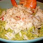 recette Purée d'avocat au crabe royal