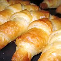 recette Croissants Feuilletés au Fromage