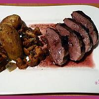 recette Magret de canard sauce porto et girolles