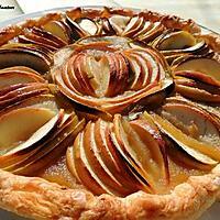 recette Tarte aux pommes en forme de fleur