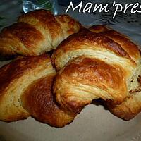 recette Croissants avec pâte feuilletée levée rapide