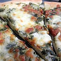 recette Pizza Mozzarella Epinard