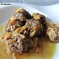 recette Boulettes aux oignons caramélisés