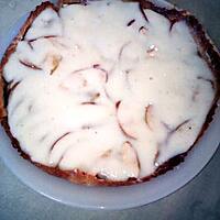 recette tarte aux pommes et crème pain d'épice