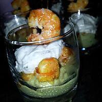 recette Verrines avocat crevettes et boursin