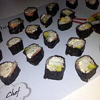 recette Sushi saumon avocat et boursin