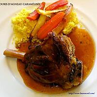 recette SOURIS D'AGNEAU CARAMÉLISÉE