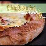 recette ** Quick n' fresh : Quiche fraîheur au tzatziki ( léger) & saumon fumé **