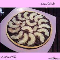 recette tarte choco ananas